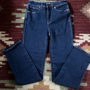 Madewell Dark Wash Straight Leg Jeans